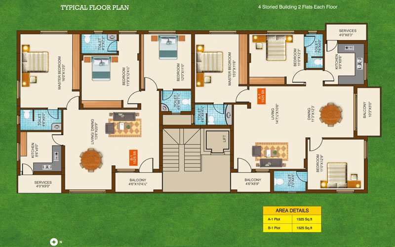 Adithya Developers - Floor Plan - 1