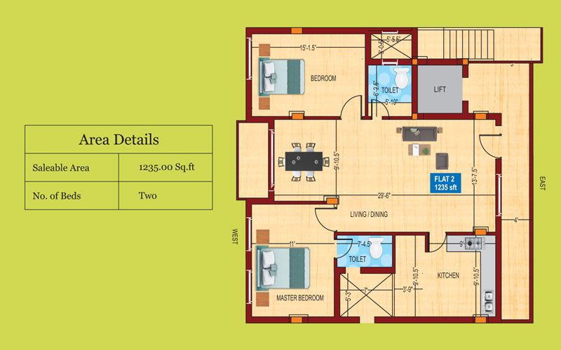 Adithya Developers - Floor Plan - 2
