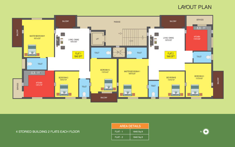 Adithya Developers - Floor Plan - 1