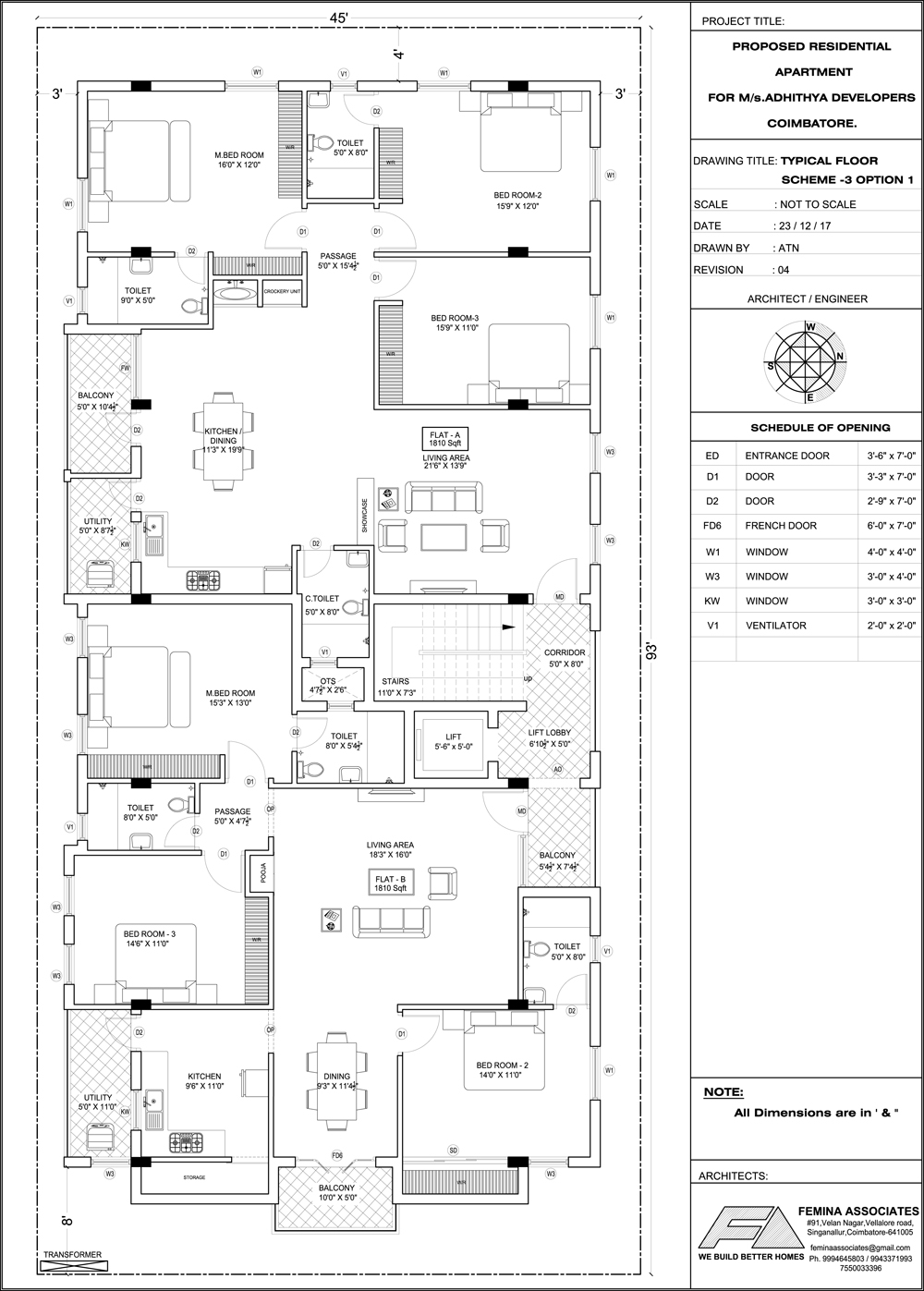 Adithya Developers - Floor Plan - 1